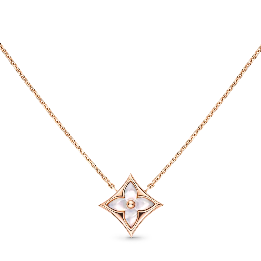 COLOR BLOSSOM 18K Gold Shell Necklace
