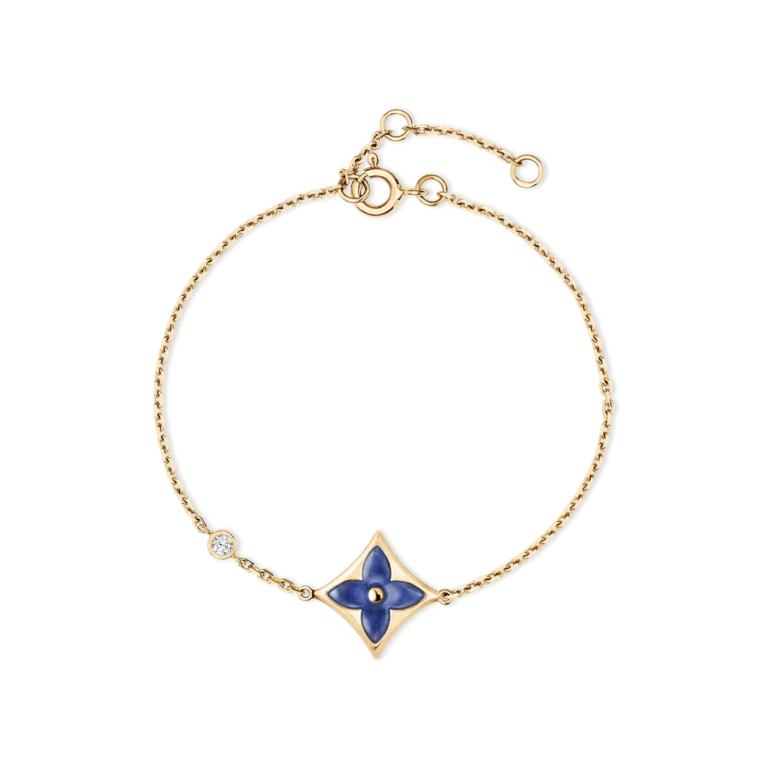 COLOR BLOSSOM BB STAR 18K Gold Square Sodium Stone Diamond Bracelet
