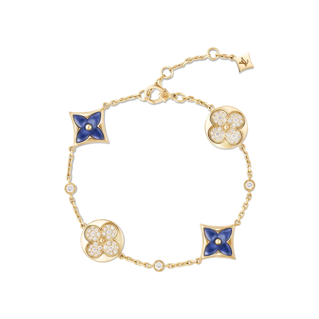 COLOR BLOSSOM BB STAR AND SUN MULTI-MOTIF 18K gold diamond bracelet