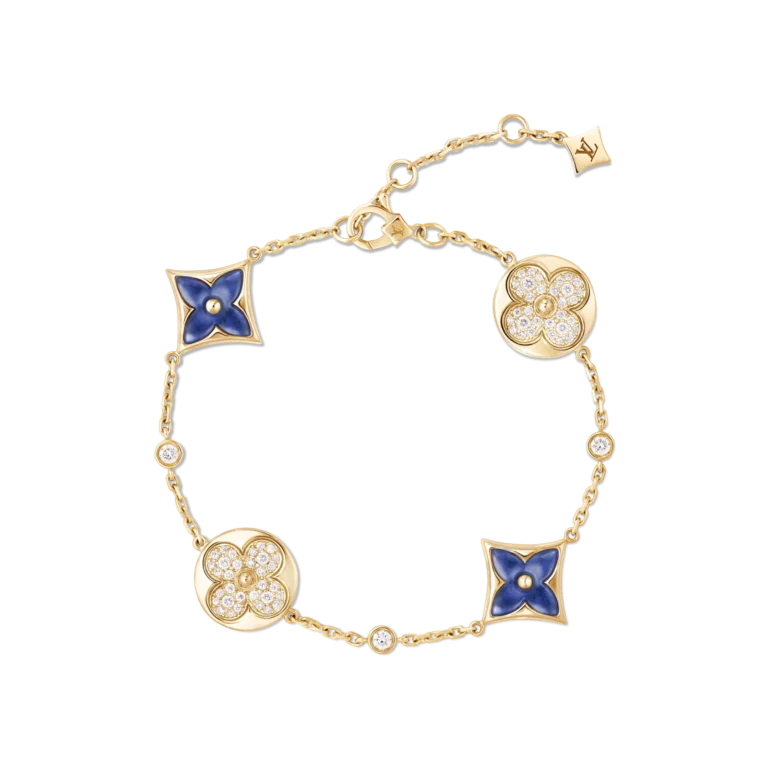COLOR BLOSSOM BB STAR AND SUN MULTI-MOTIF 18K gold diamond bracelet