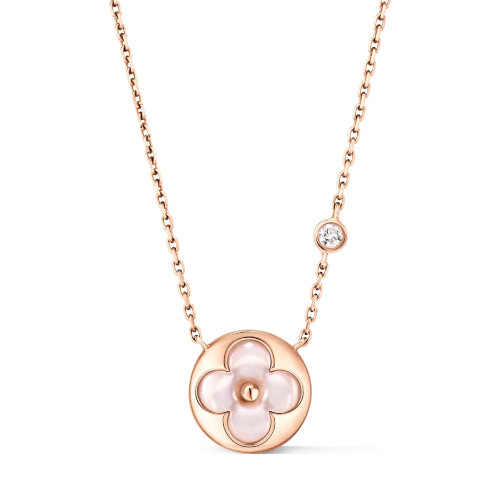 COLOR BLOSSOM BB SUN 18K Gold Shell Diamond Necklace