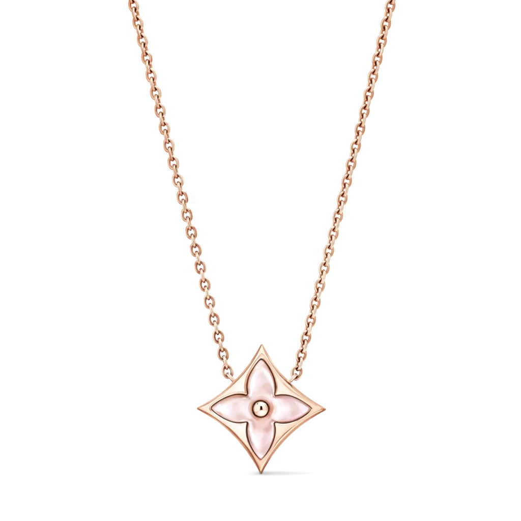 COLOR BLOSSOM M STAR 18K Gold Shell Necklace product photograph