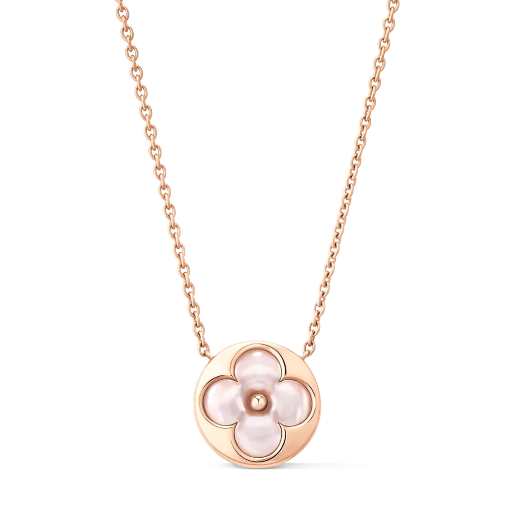 COLOR BLOSSOM M SUN 18K Gold Shell Necklace product photograph
