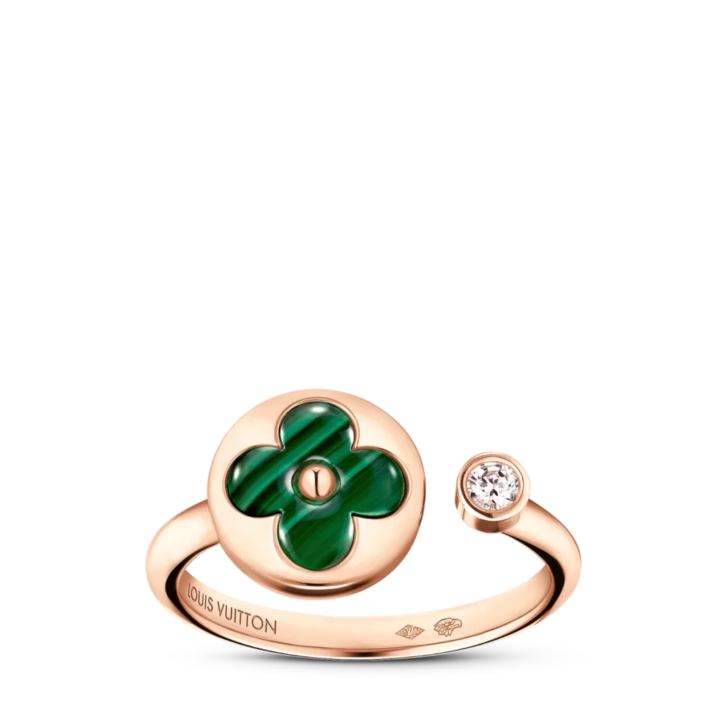 COLOR BLOSSOM MINI SUN 18K Gold Chalcedony Diamond Ring
