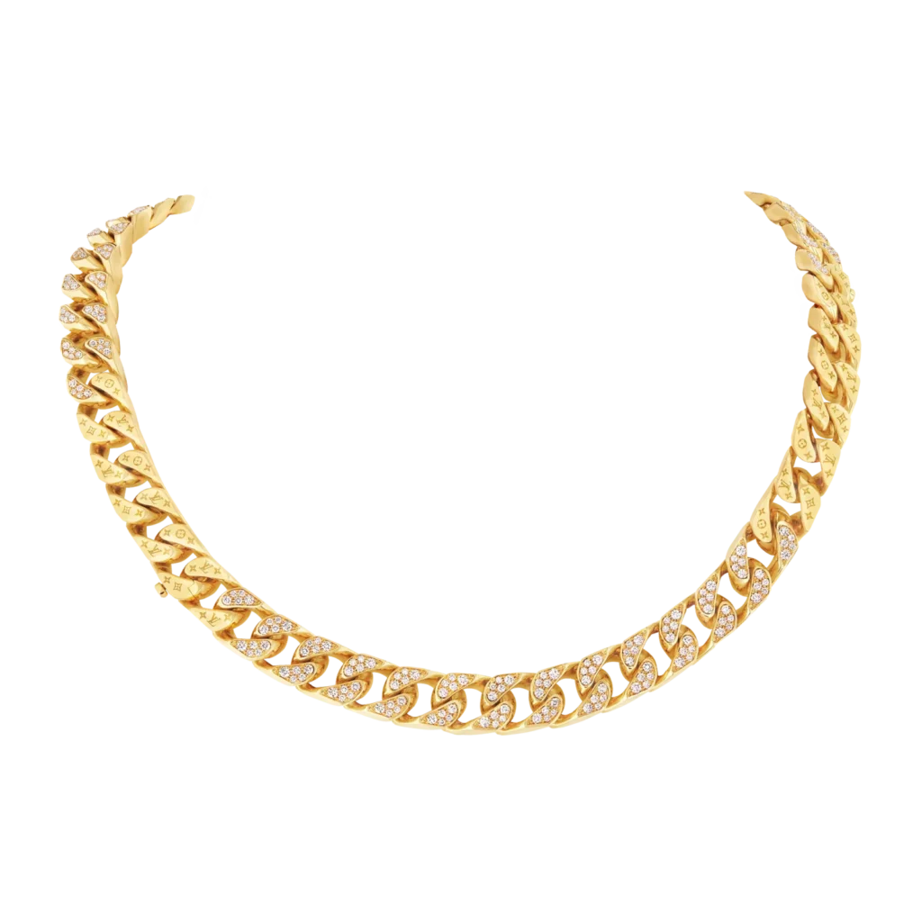 CUBAN CHAIN 18K Gold Diamond Necklace