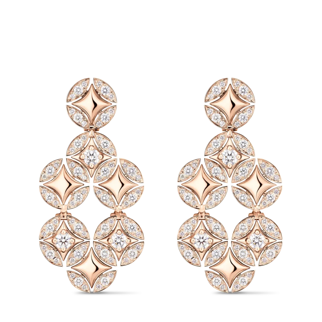 GALAXIE 18K Gold (Rose Gold) Diamond Earrings