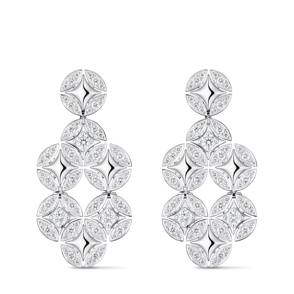 GALAXIE 18K gold (white) diamond earrings