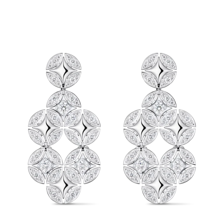 GALAXIE 18K gold (white) diamond earrings