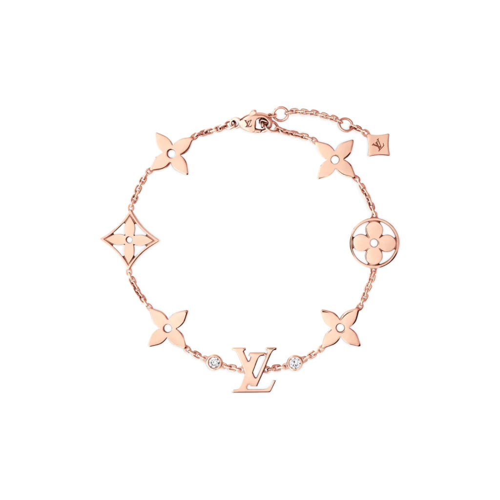 IDYLLE BLOSSOM MULTI-MOTIF 18K GOLD DIAMOND BRACELET