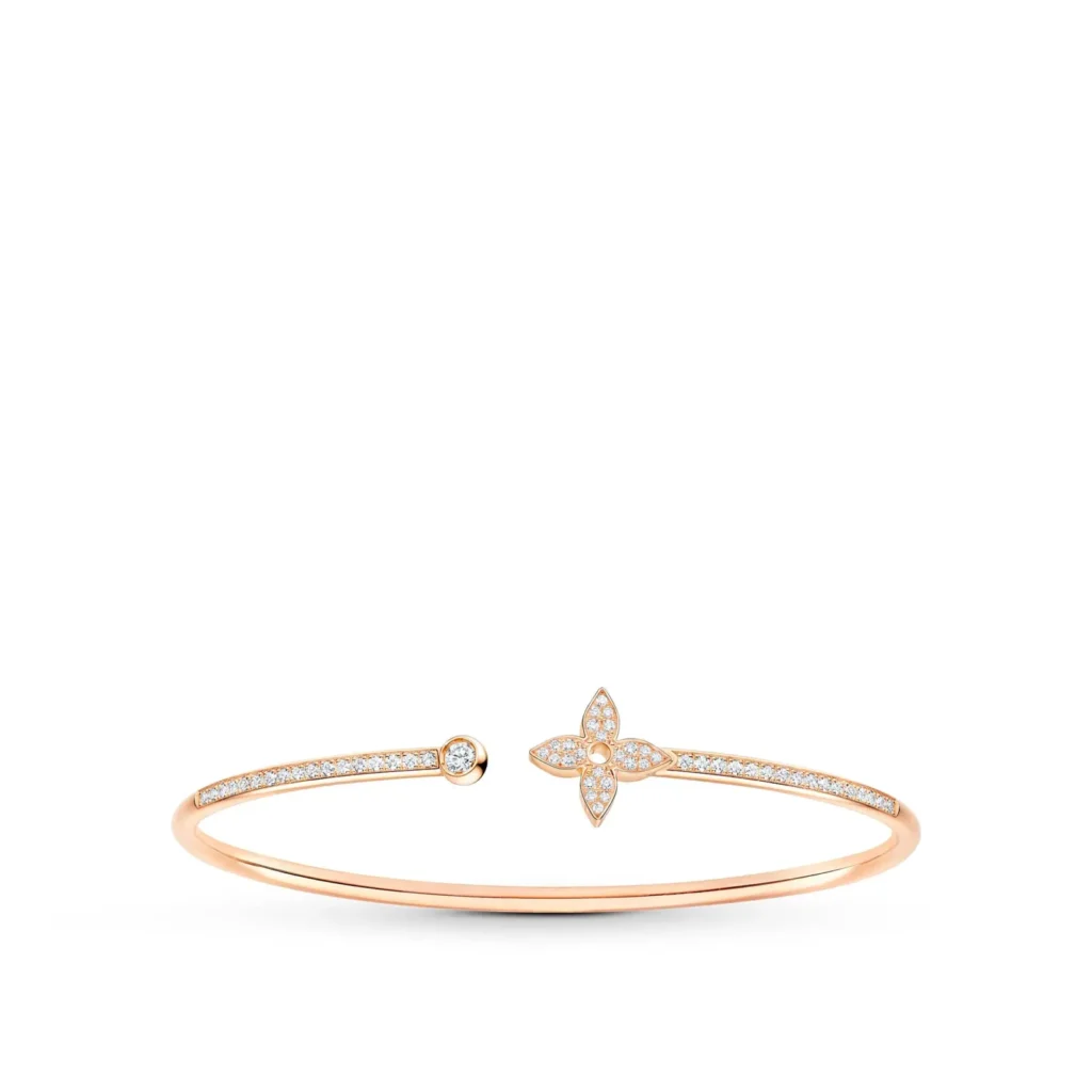 Idylle Blossom Twist 18K gold diamond bracelet product photograph