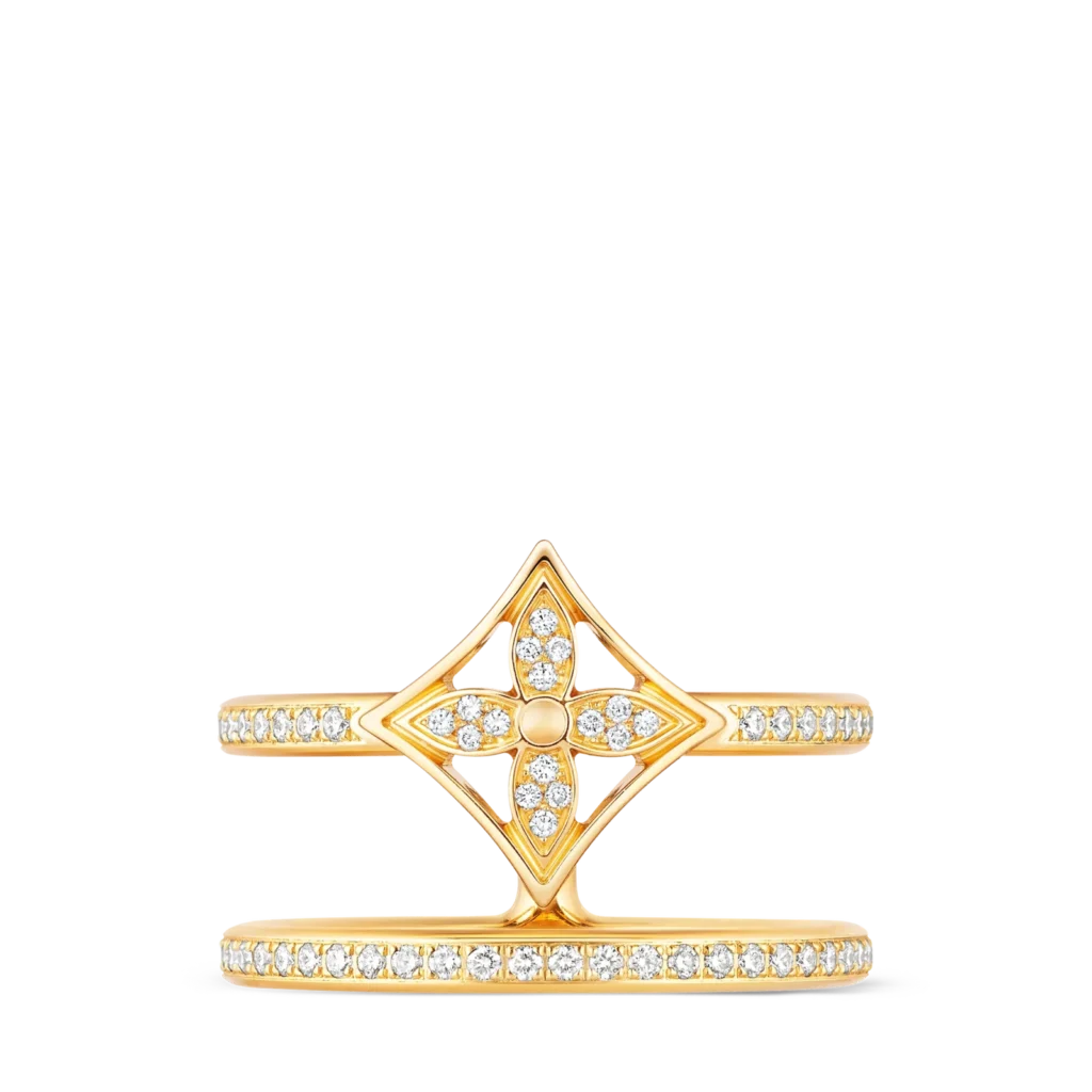 IDYLLE BLOSSOM TWO-ROW 18K Gold Diamond Ring