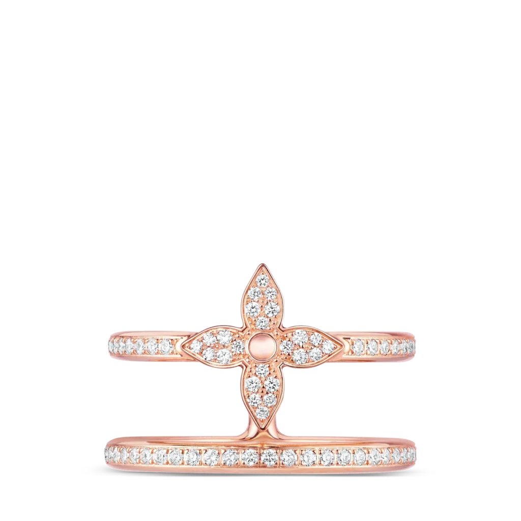 IDYLLE BLOSSOM TWO-ROW 18K Gold Diamond Ring
