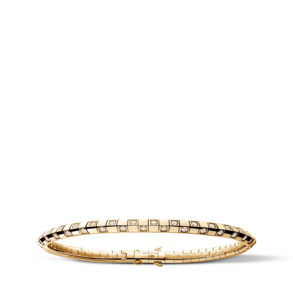 LE DAMIER DE LOUIS VUITTON 18K Gold Diamond Bracelet