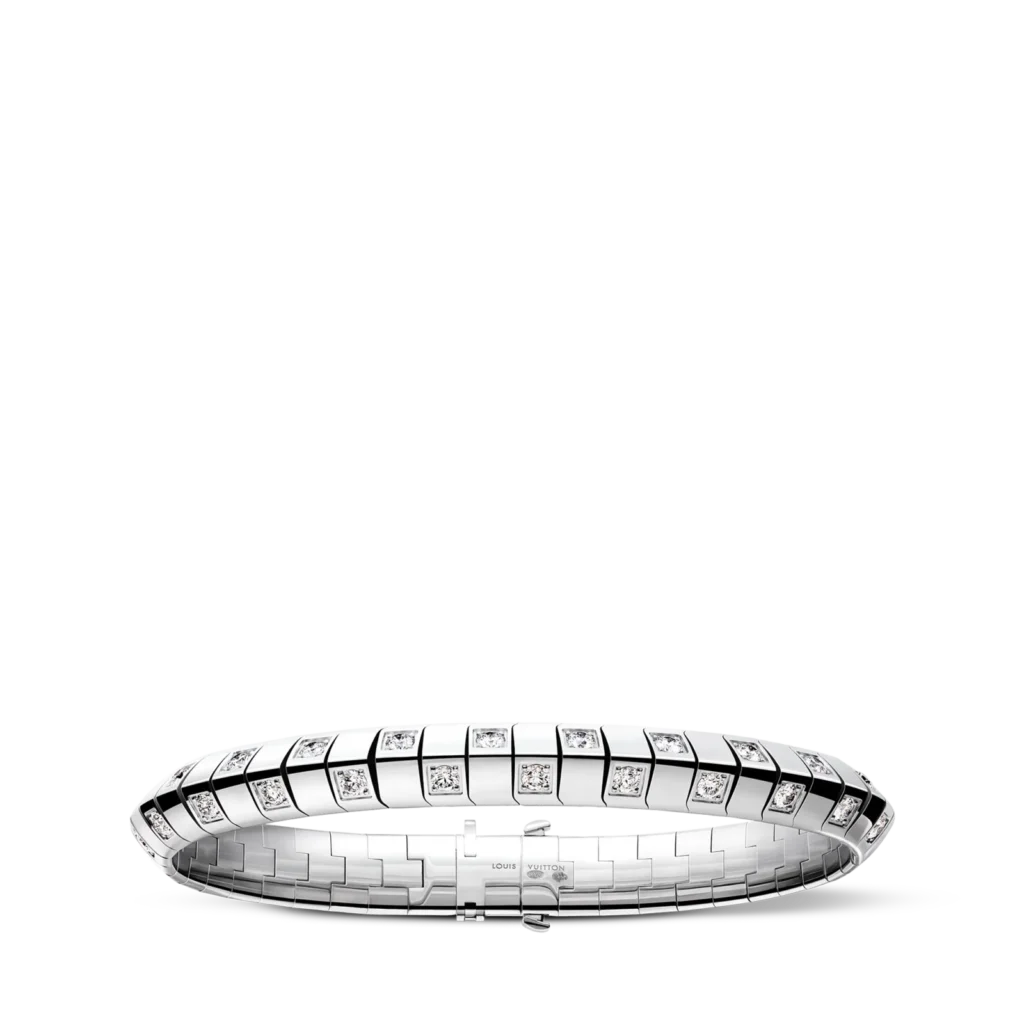 LE DAMIER DE LOUIS VUITTON 18K Gold Diamond Bracelet