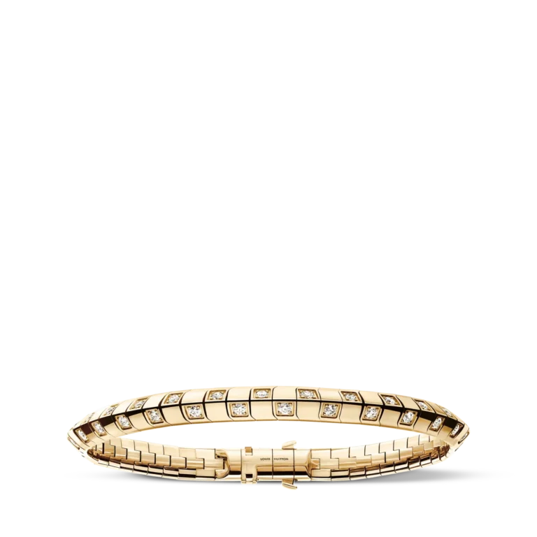 LE DAMIER DE LOUIS VUITTON 18K Gold Diamond Bracelet