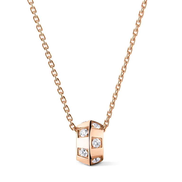 LE DAMIER DE LOUIS VUITTON 18K Gold Diamond Necklace