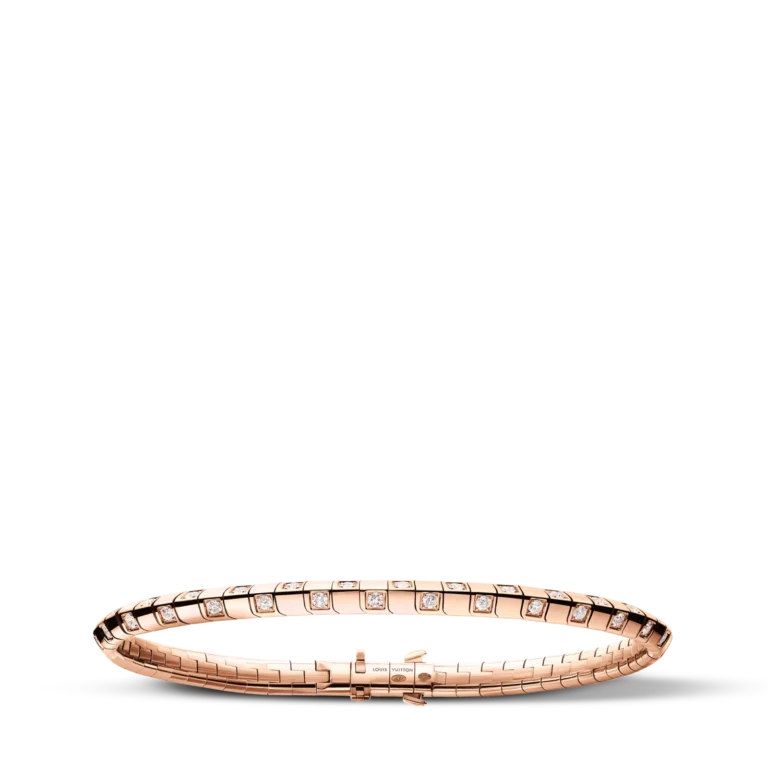 LE DAMIER DE LOUIS VUITTON 18K Gold Diamond Small Bracelet