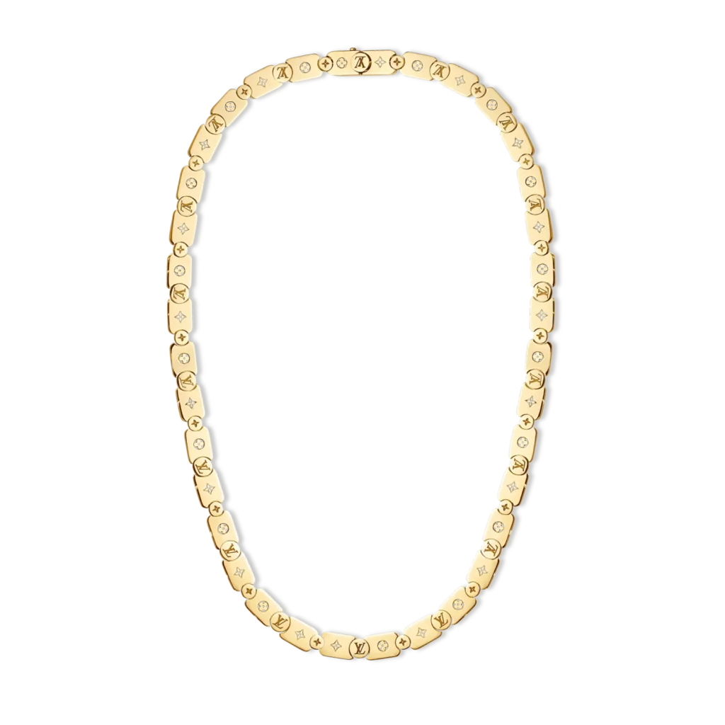LES GASTONS VUITTON GOURMETTE 18K Gold Necklace