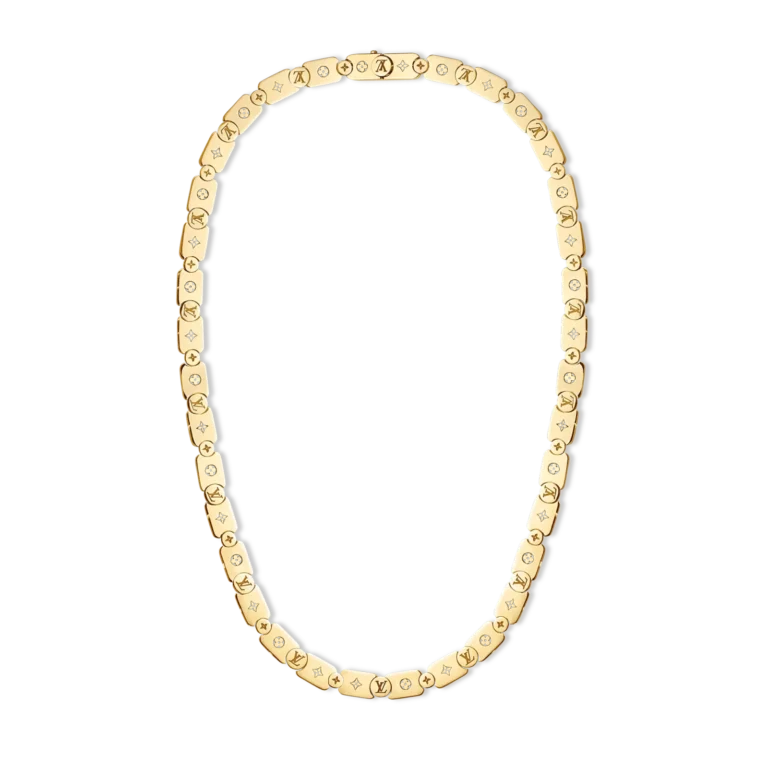 LES GASTONS VUITTON GOURMETTE 18K Gold Necklace