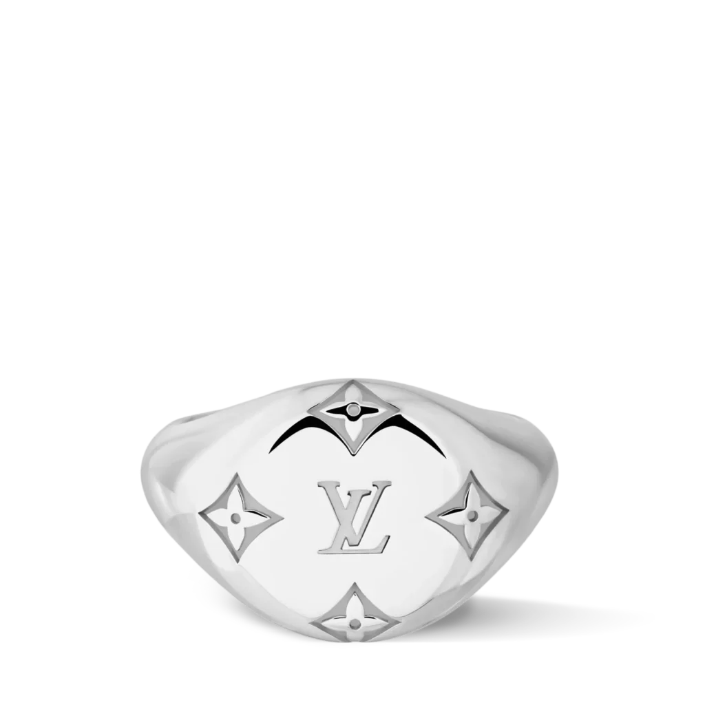 LES GASTONS VUITTON SIGNET 18K Gold Ring