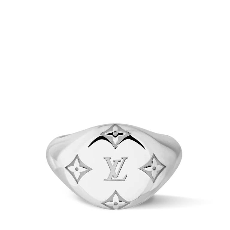 LES GASTONS VUITTON SIGNET 18K Gold Ring