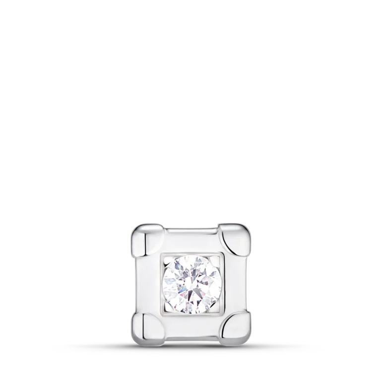 LES GASTONS VUITTON TRUNK 18K Gold Diamond Stud Earrings