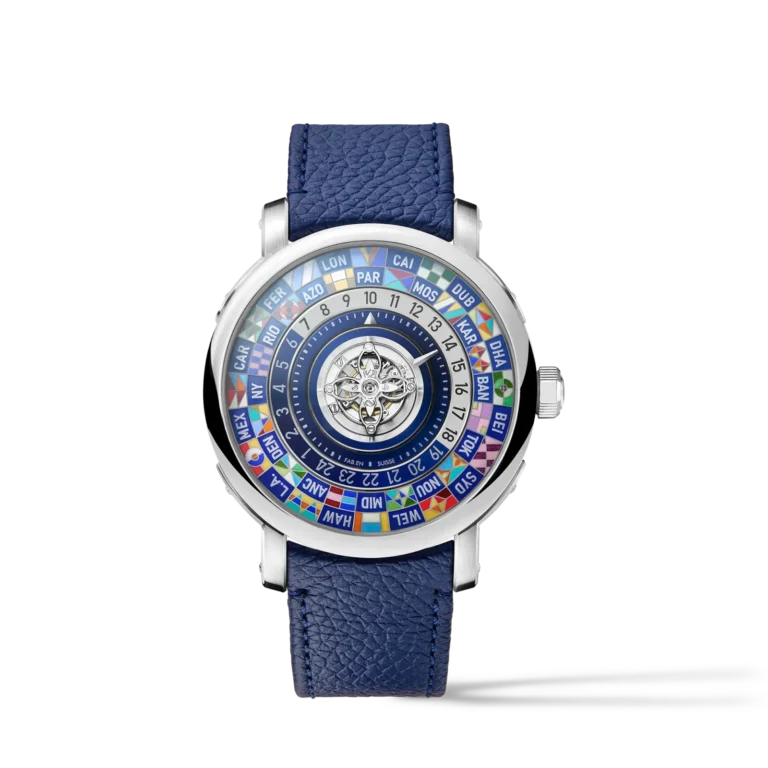 LOUIS VUITTON ESCALE WORLDTIME FLYING TOURBILLON Platinum Automatic Watch, 40 mm