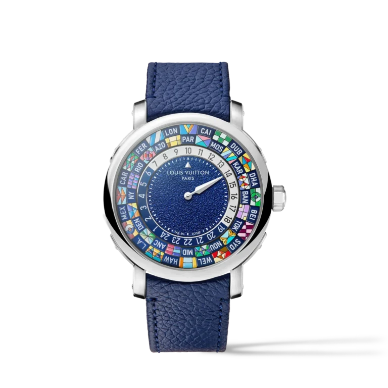 LOUIS VUITTON ESCALE WORLDTIME Platinum Automatic Watch, 40 mm