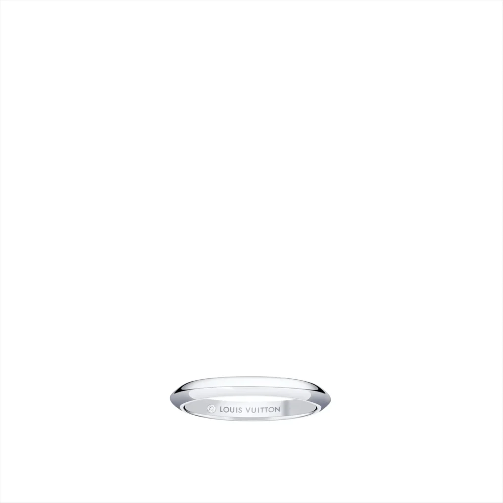 LV DIAMONDS 2.5 mm Platinum Wedding Ring product photograph