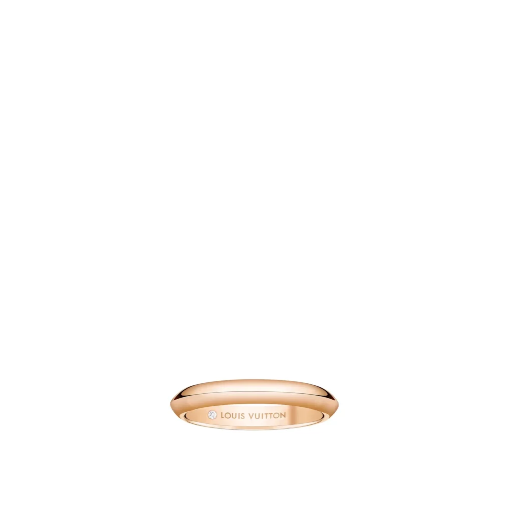 LV DIAMONDS 3 mm 18K Gold Wedding Ring