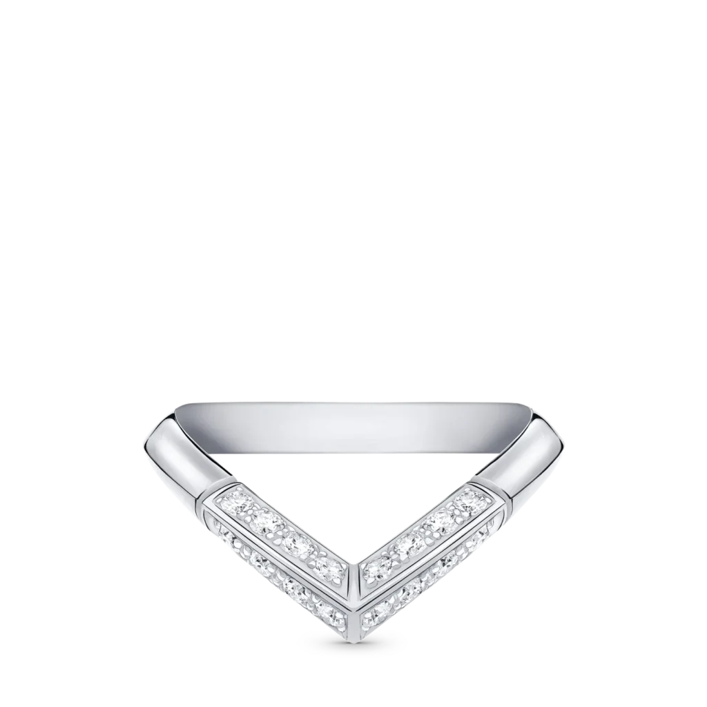 LV DIAMONDS PAVé V Platinum Ring