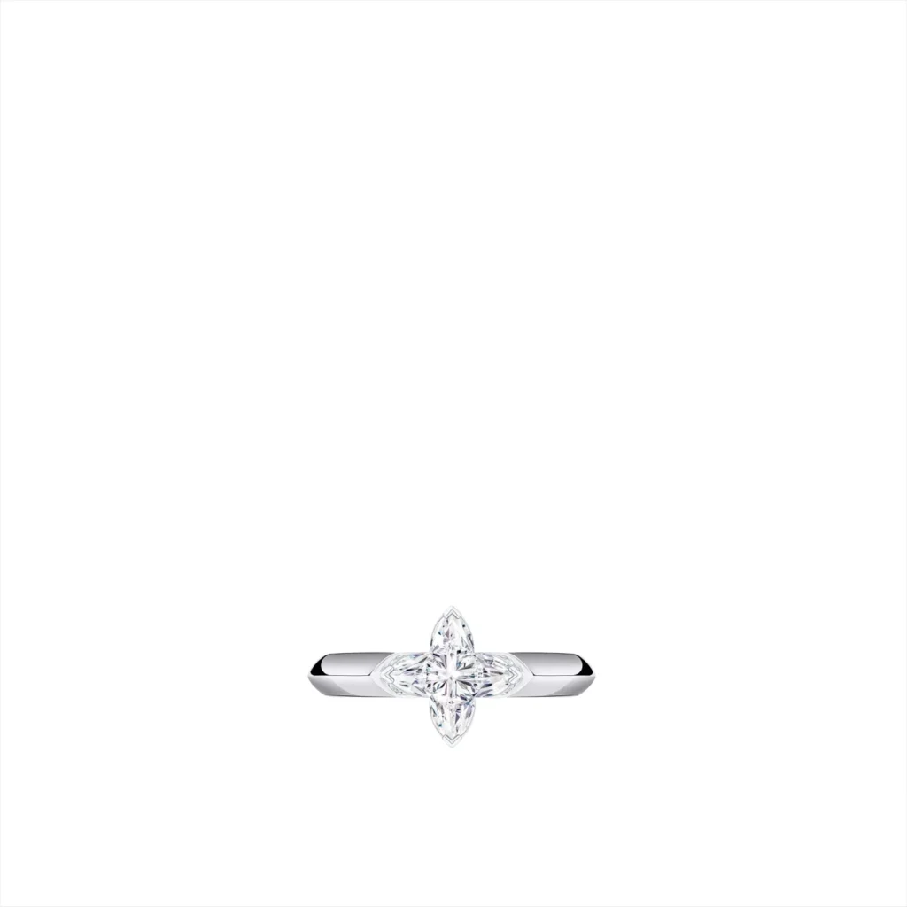 LV DIAMONDS SOLITAIRE LV DIAMONDS SOLITAIRE Pt950 Star Cut Diamond Ring product photograph