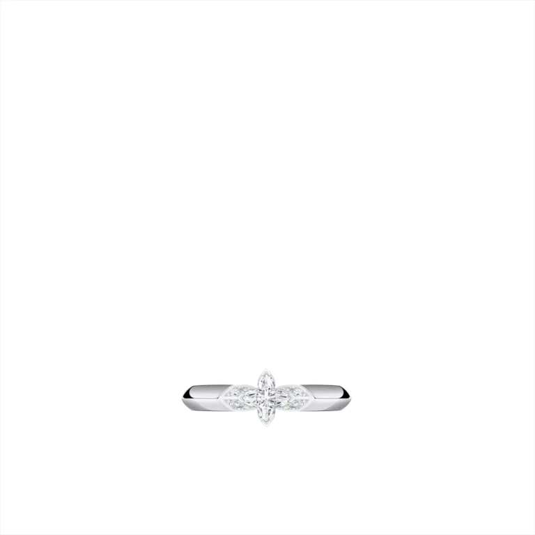 LV Diamonds Solitaire LV Monogram Star Cut Diamond Ring