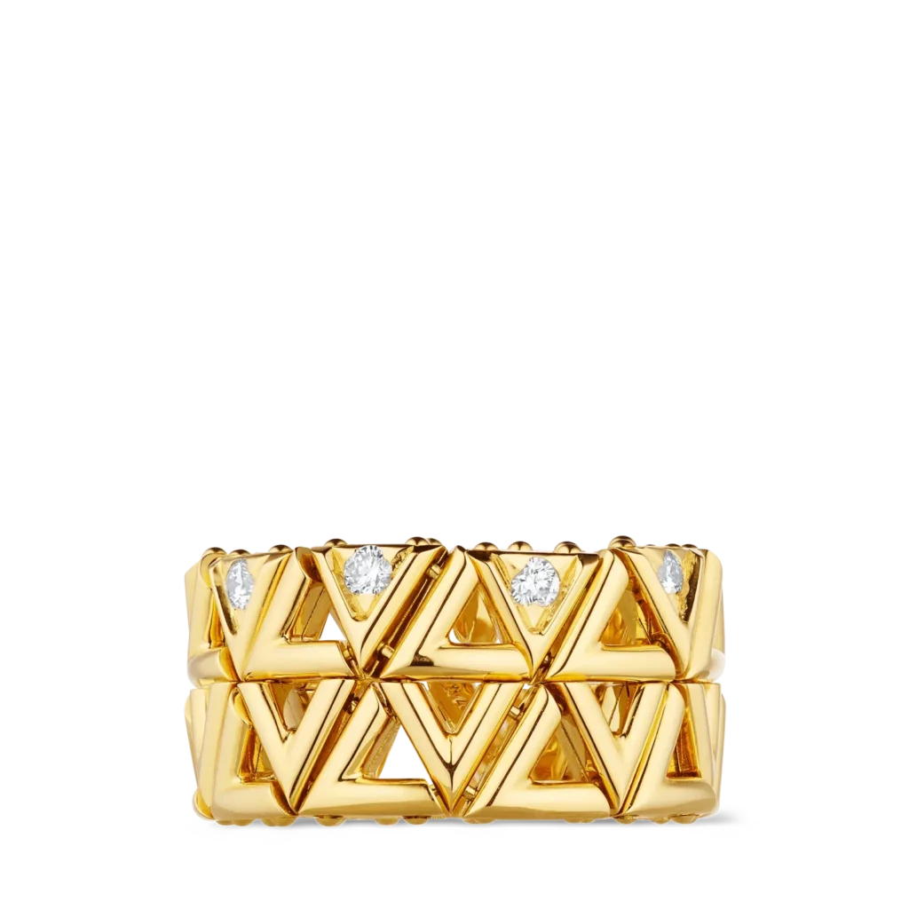 LV VOLT 18K gold diamond ring product photograph