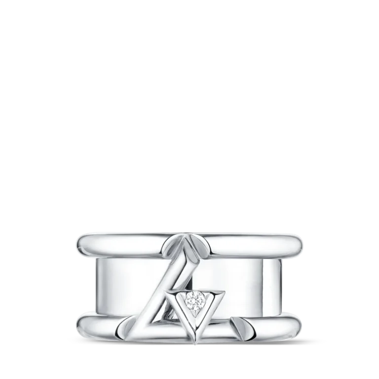 LV VOLT 18K gold diamond ring