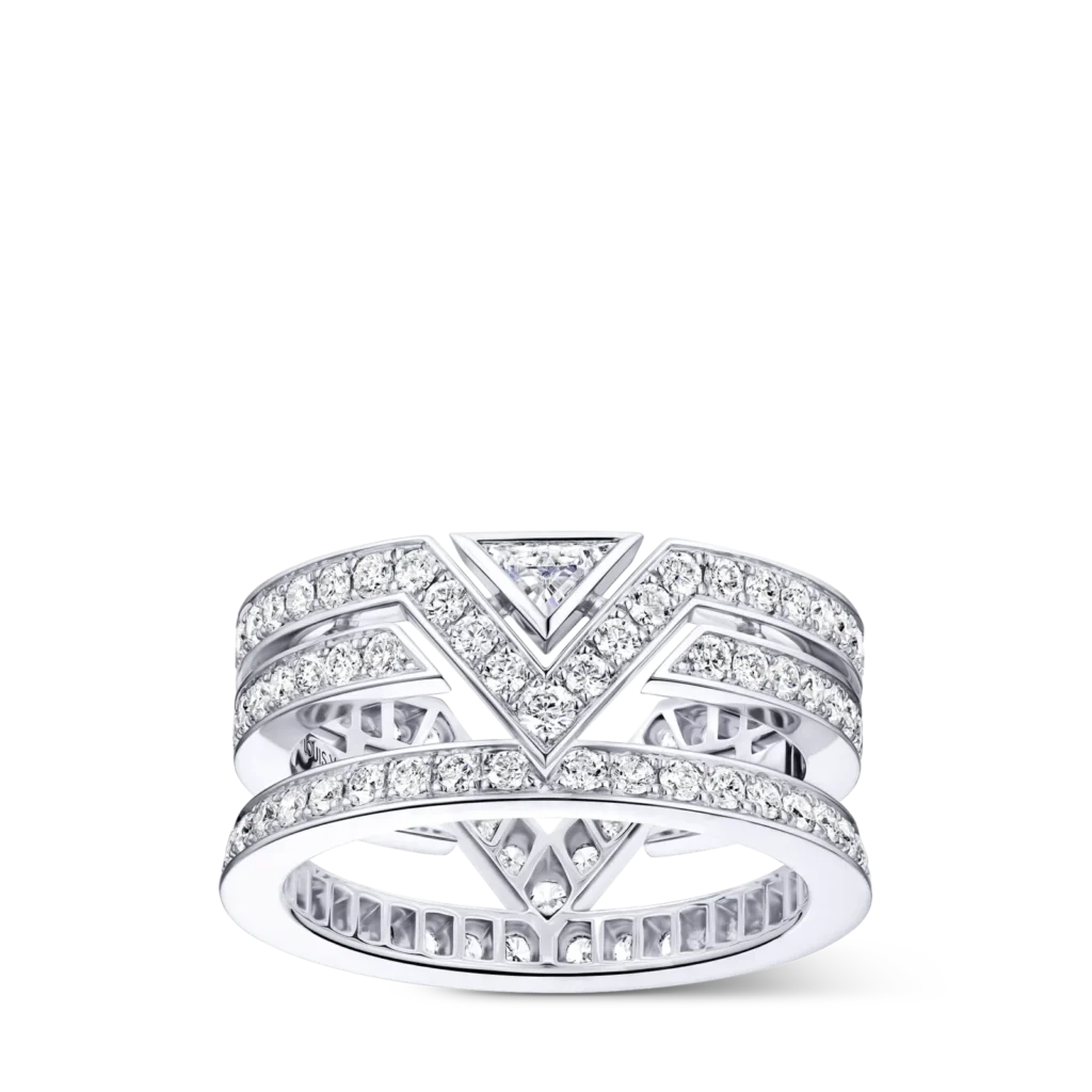 PURE V 18K gold (white) diamond ring