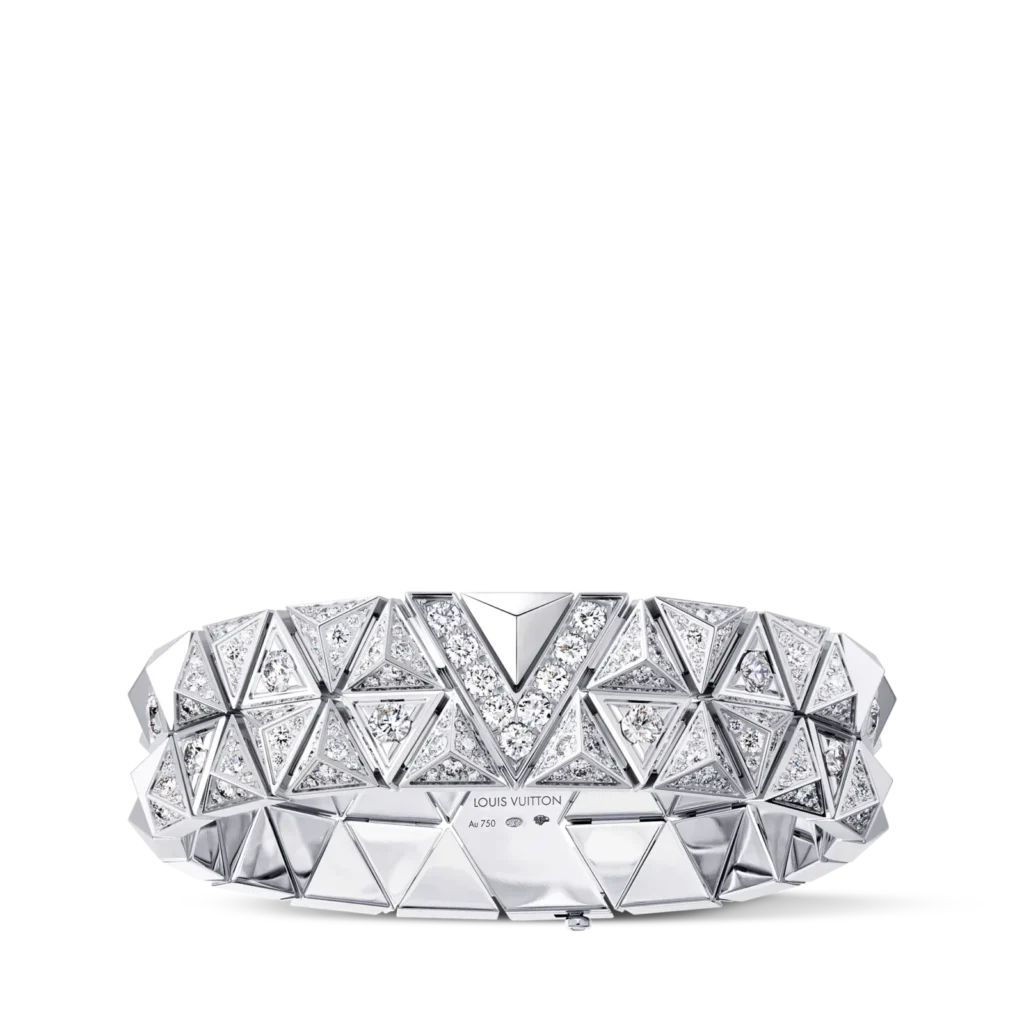 PURE V TWO-ROW 18K GOLD DIAMOND BRACELET