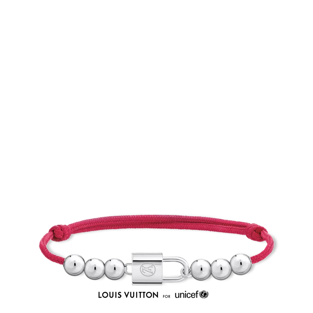 SILVER LOCKIT 925 Silver Bead Polyester Bracelet product photograph