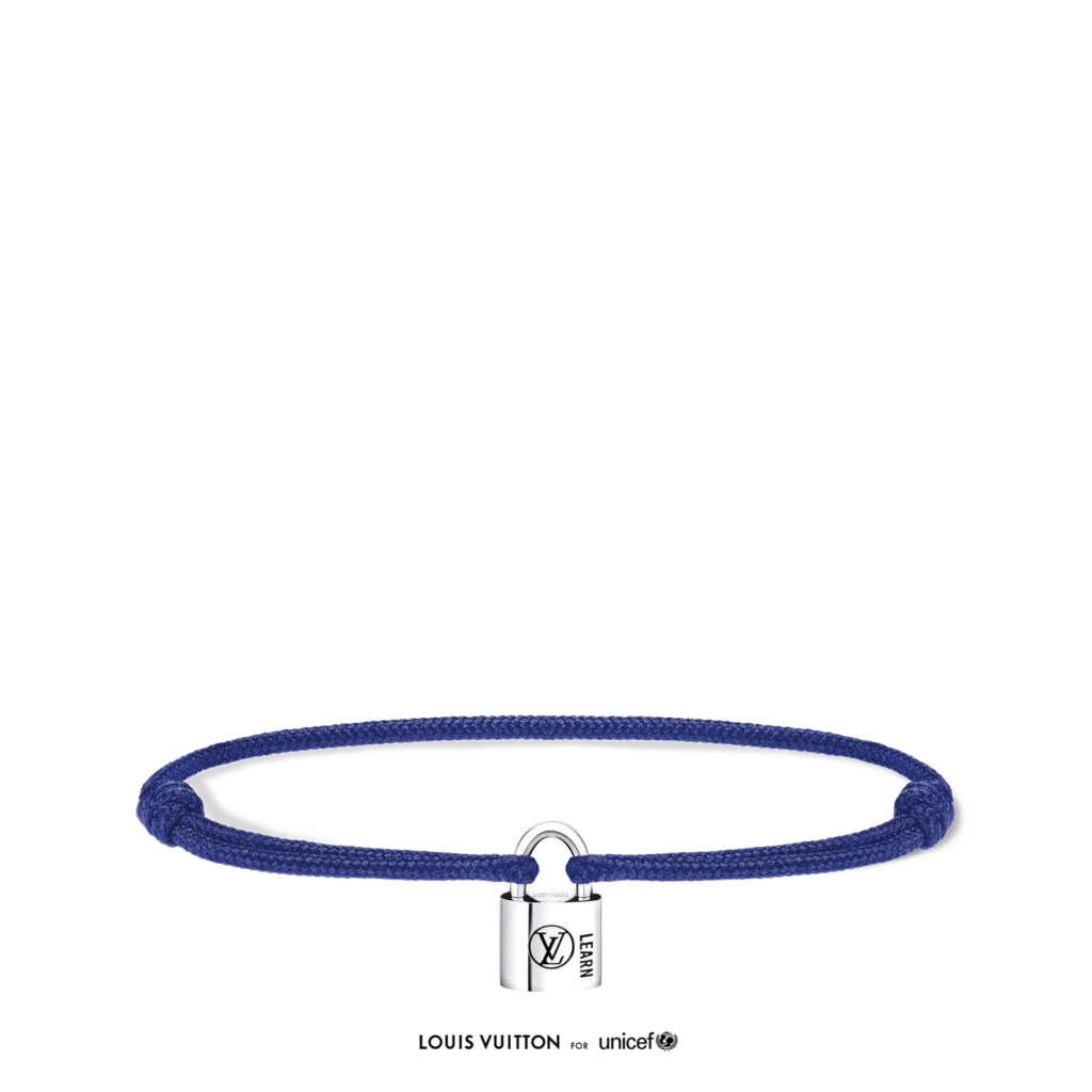 SILVER LOCKIT 925 Silver Coated Polyester Fiber Rope Bracelet