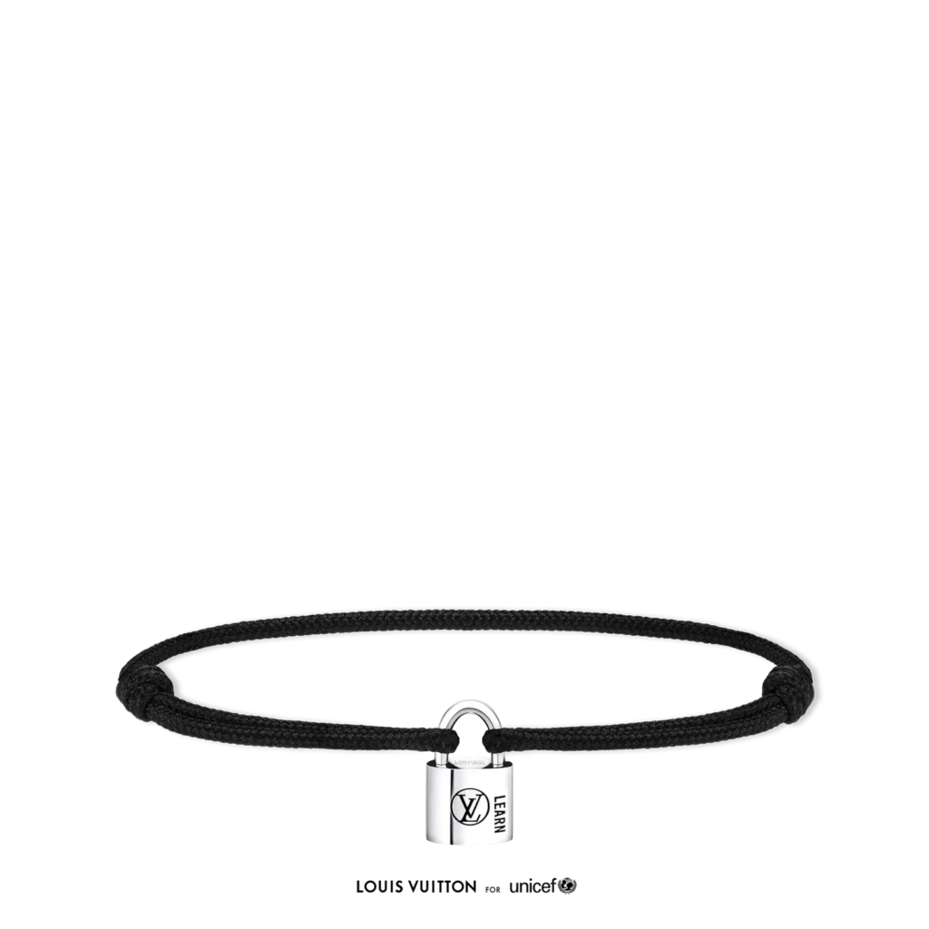SILVER LOCKIT 925 Silver Coated Polyester Fiber Rope Bracelet