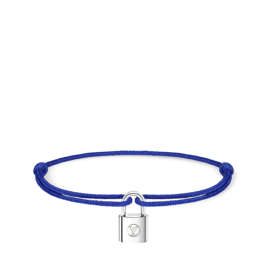 SILVER LOCKIT 925 silver polyester fiber bracelet