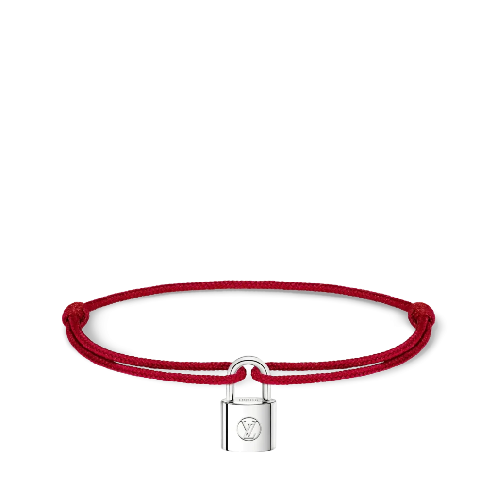 SILVER LOCKIT 925 silver polyester fiber bracelet