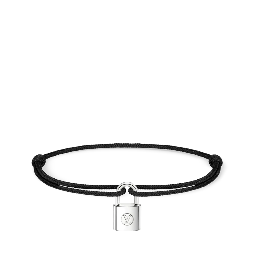 SILVER LOCKIT 925 silver polyester fiber bracelet