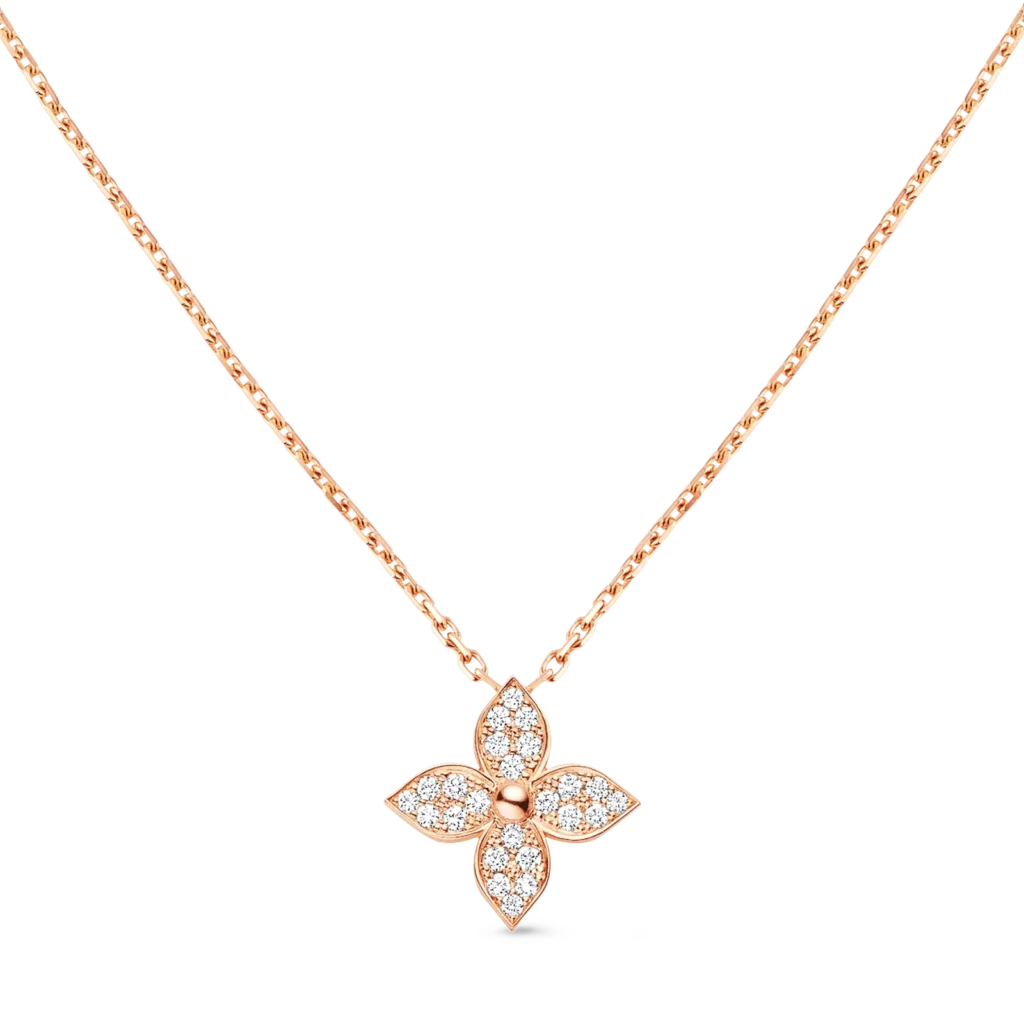 STAR BLOSSOM 18K Gold Diamond Necklace