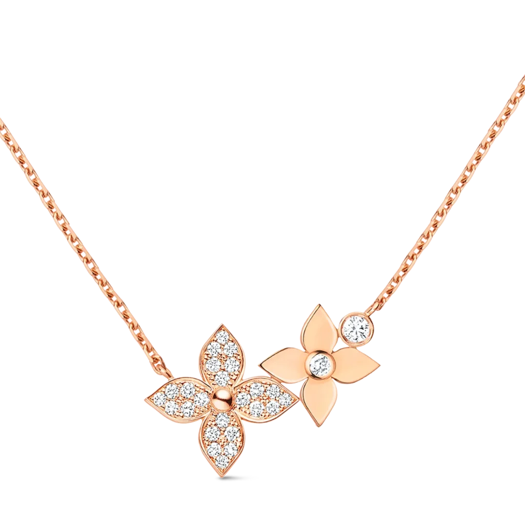 STAR BLOSSOM 18K Gold Diamond Necklace