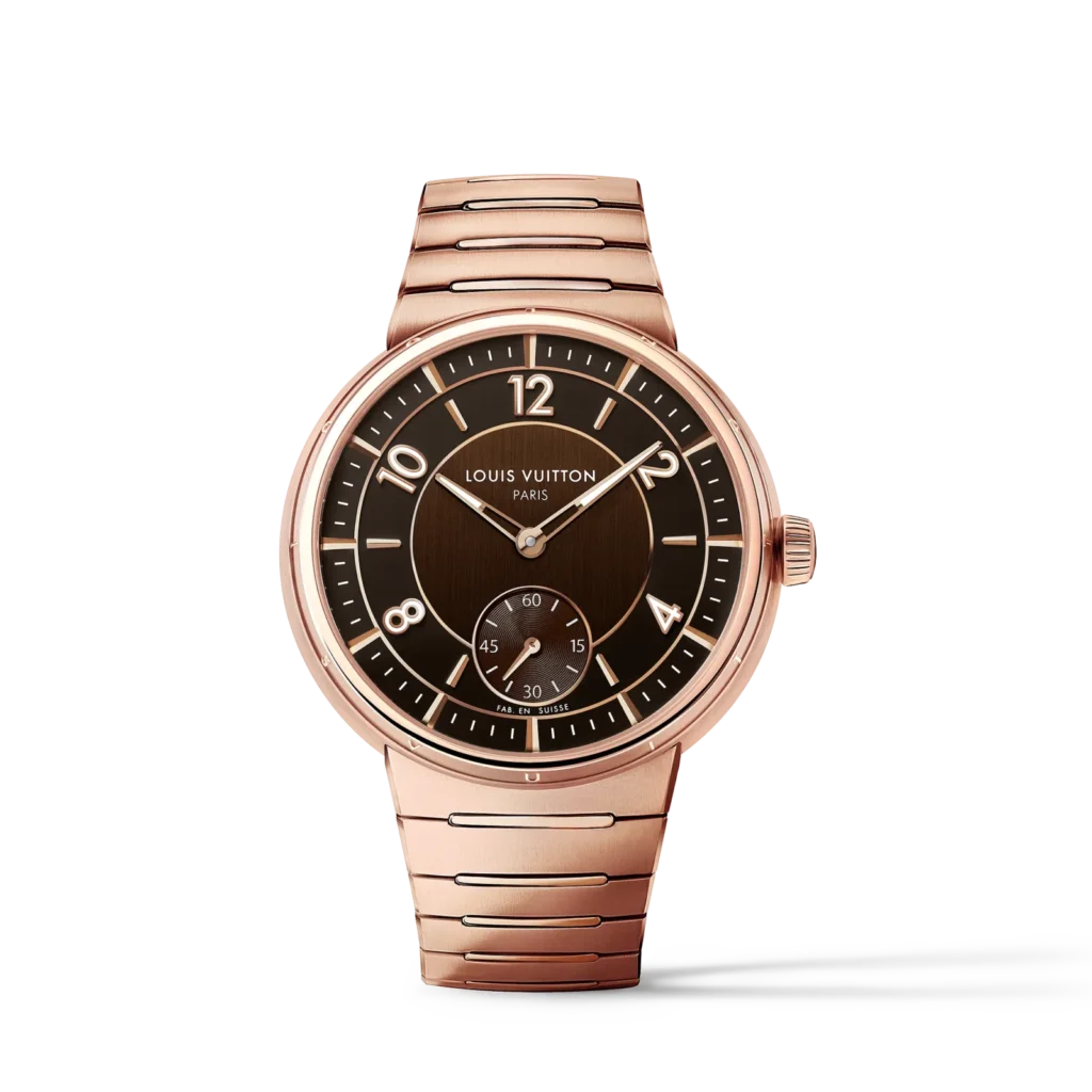 TAMBOUR 18K gold (rose) automatic watch, 40 mm product photograph