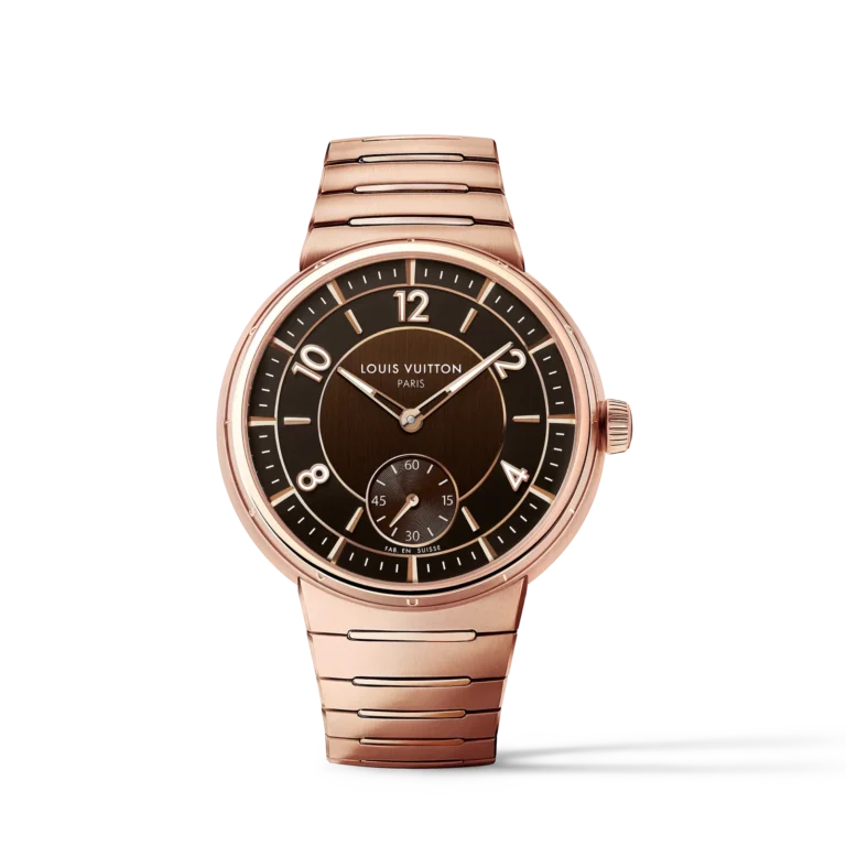 TAMBOUR 18K gold (rose) automatic watch, 40 mm
