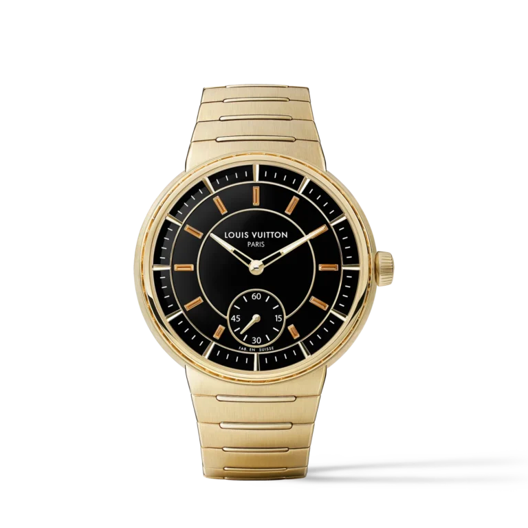 TAMBOUR 18K Gold (Yellow) Agate Sapphire Automatic Watch, 40 mm