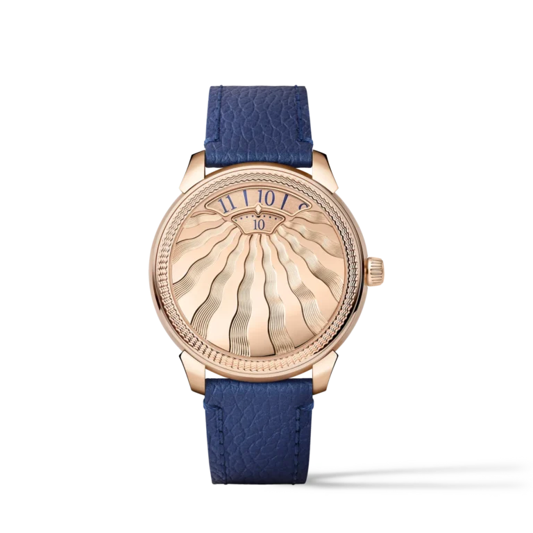 TAMBOUR CONVERGENCE 18K gold (rose gold) automatic watch, 37 mm