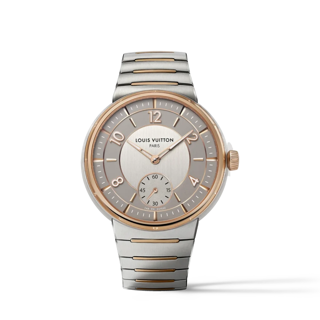 TAMBOUR Stainless Steel 18K Gold (Rose Gold) Automatic Watch, 40mm product photograph